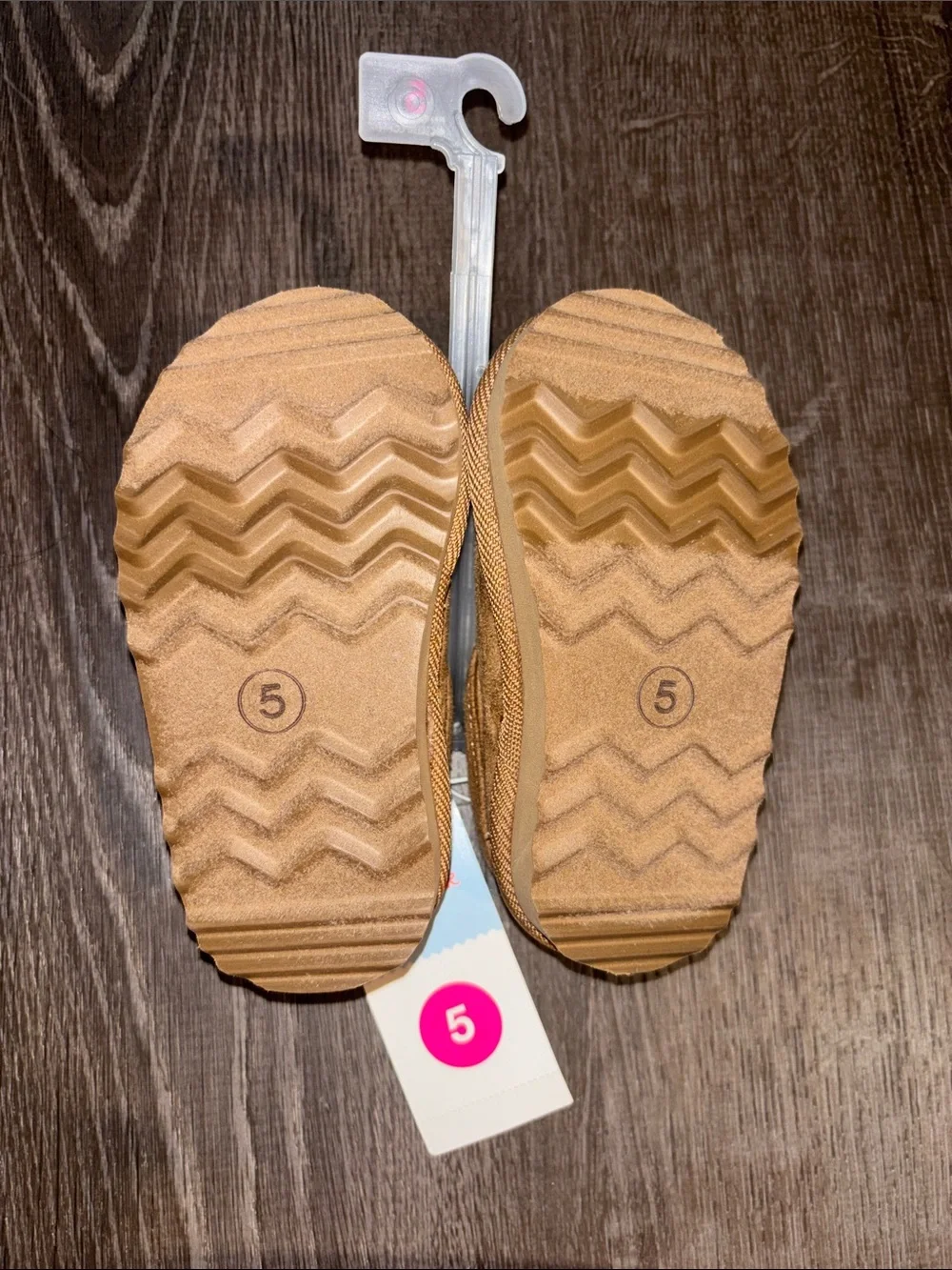 Cat & Jack suede slipper cream